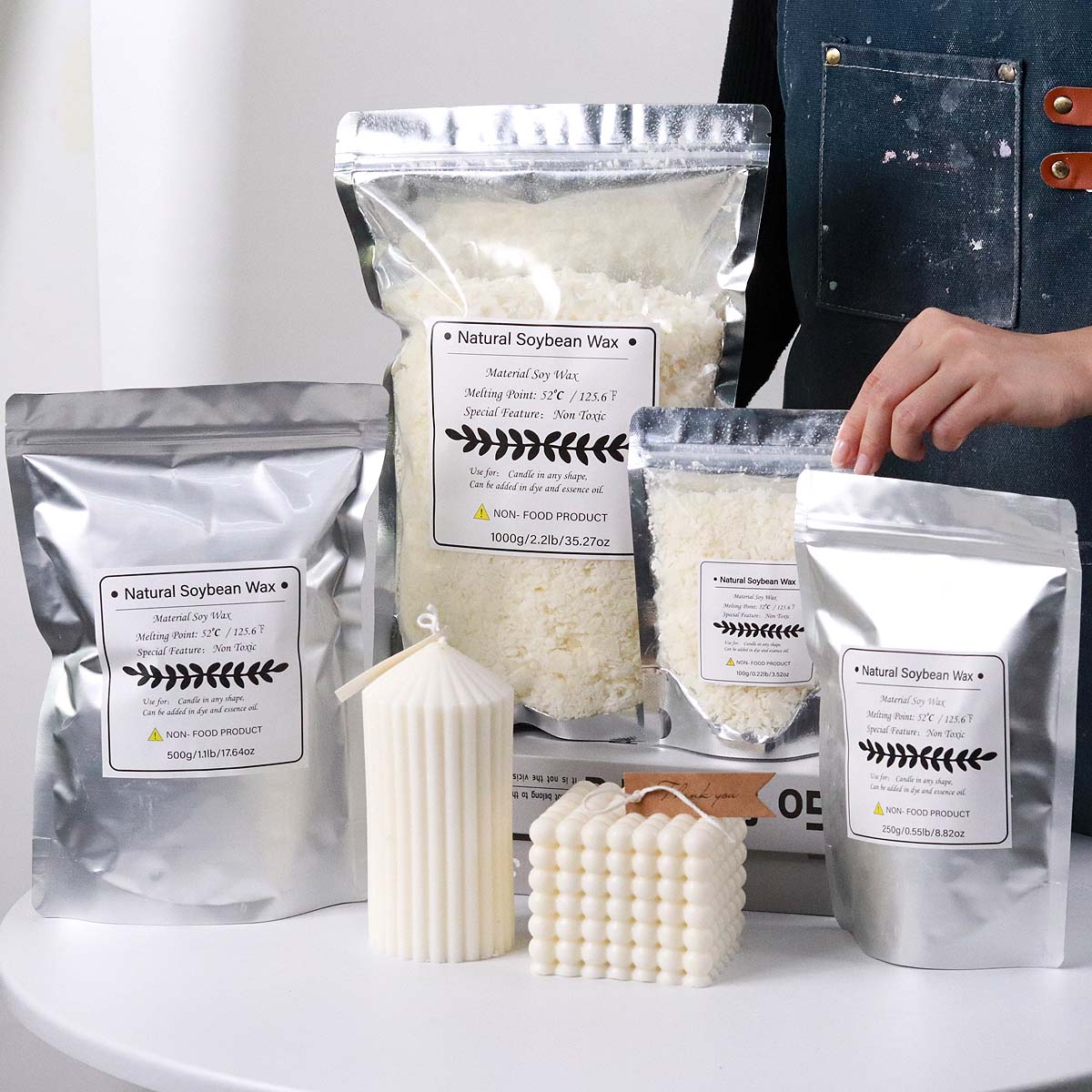 Candle Supplies Bulk - Floco de cera de soja natural