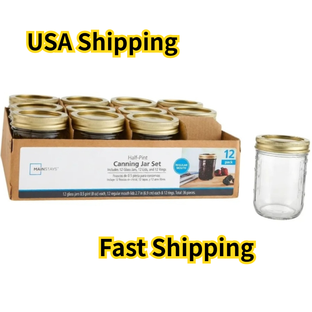 Mason Jar 8Oz - Potes Mason de 8 oz, Potes
