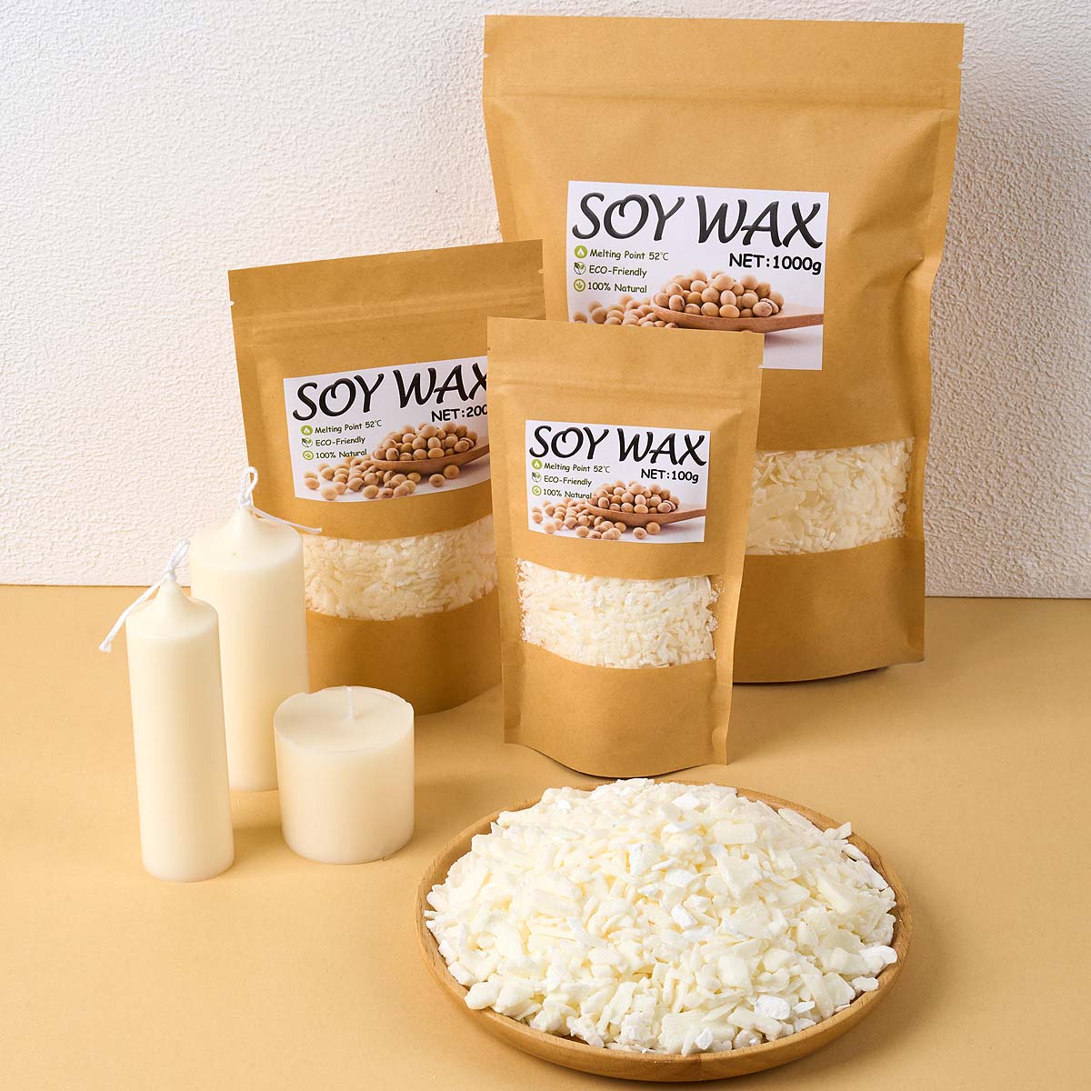 Candle Supplies Bulk - 1 libras de cera de soja