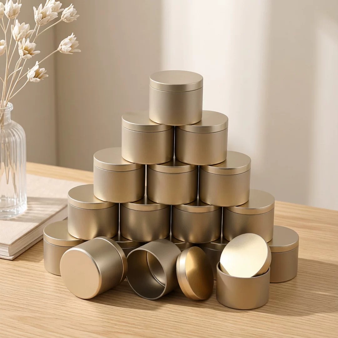 Mason Jar 8Oz - 24 potes de vela de metal