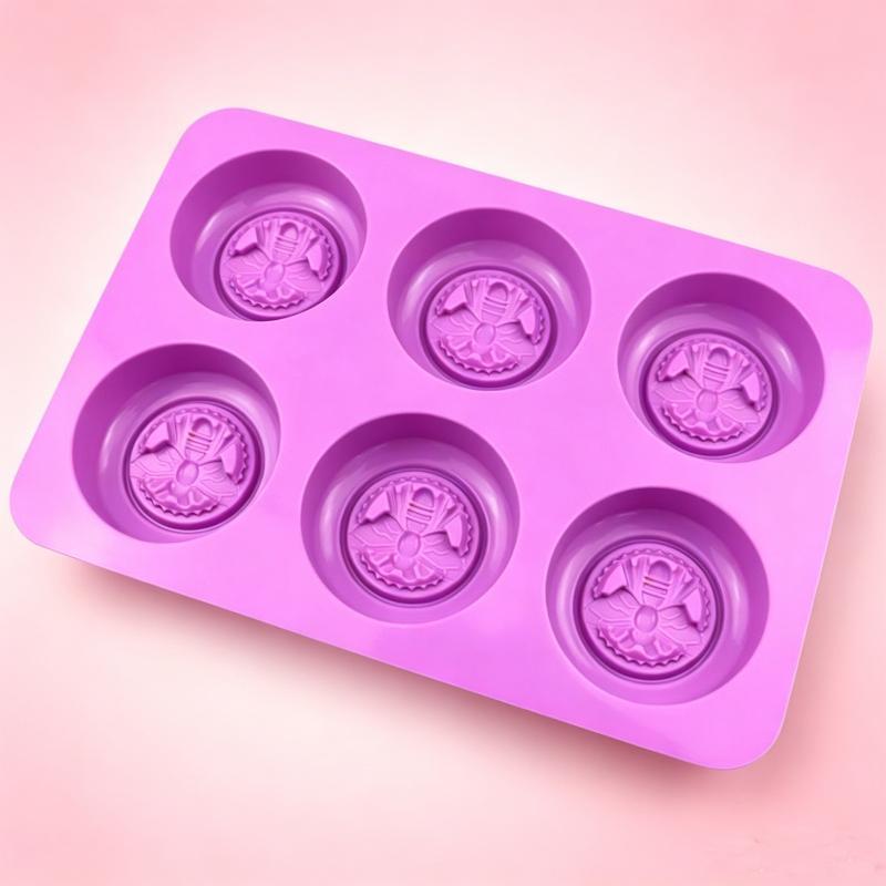 Candle Supplies For Business - Moldes de Silicone Redondos com 6