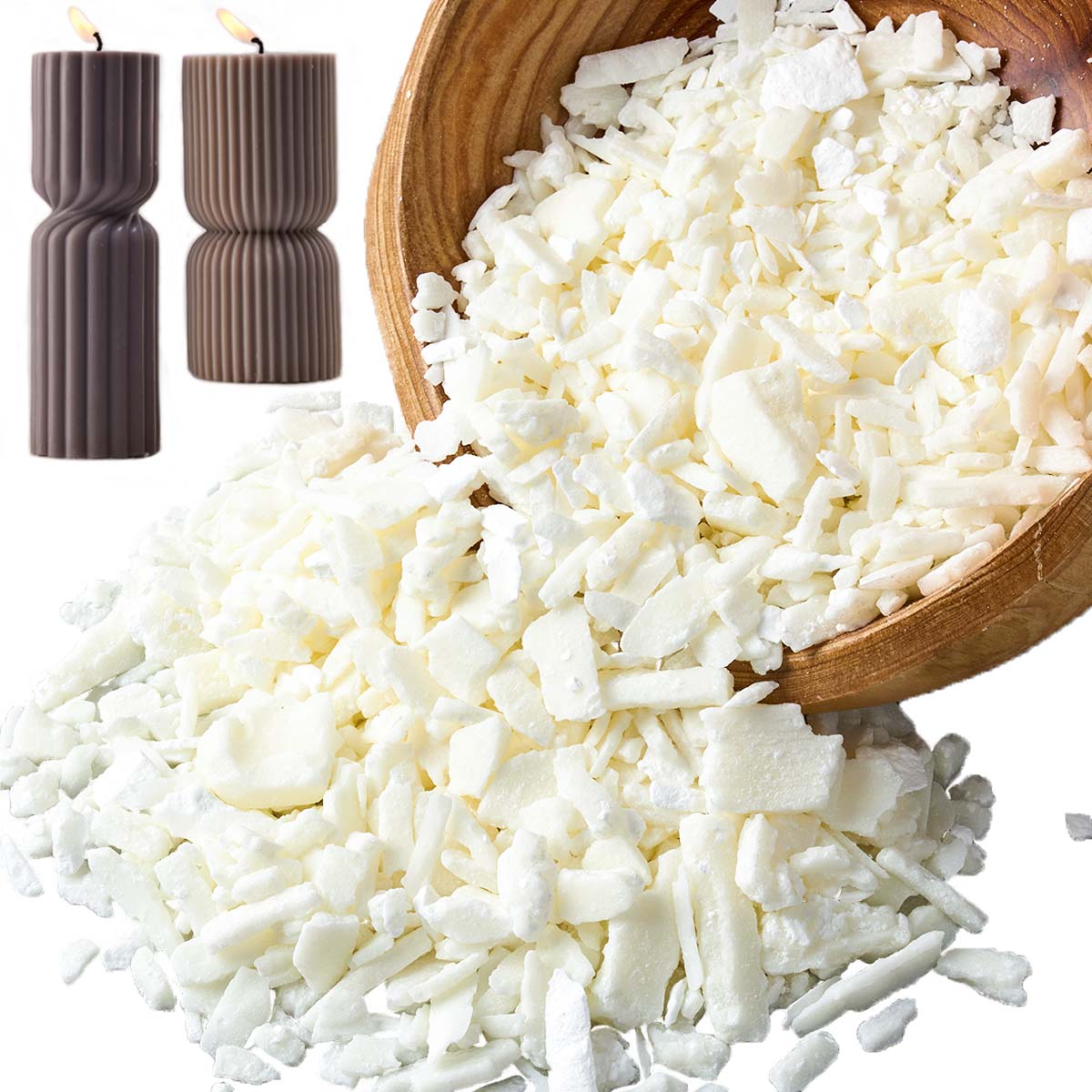 1 libras de cera de soja branc - Candle Supplies Bulk avaliação e preço