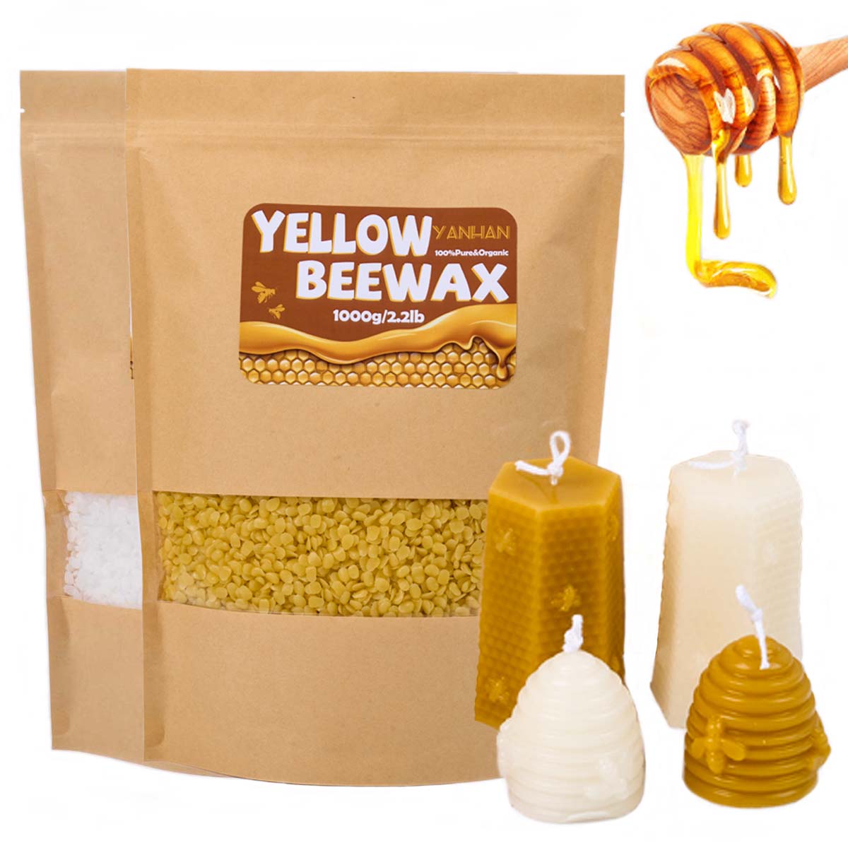 1000g puro natural granular br - Candle Supplies Bulk avaliação e preço