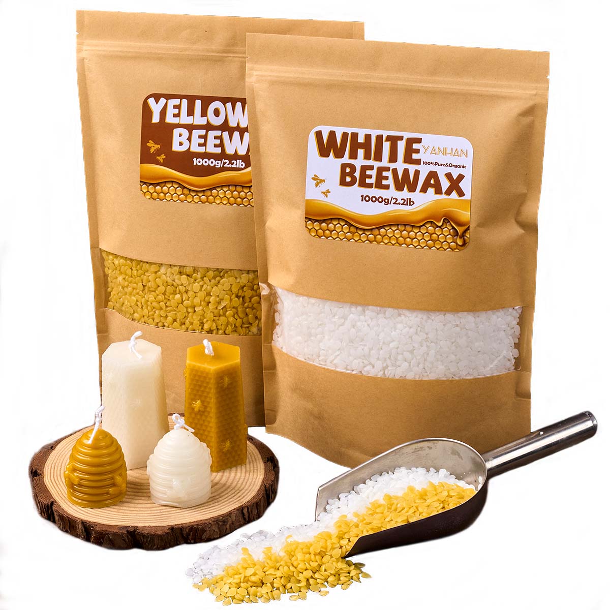 1000g puro natural granular br - Candle Supplies Bulk avaliação e preço